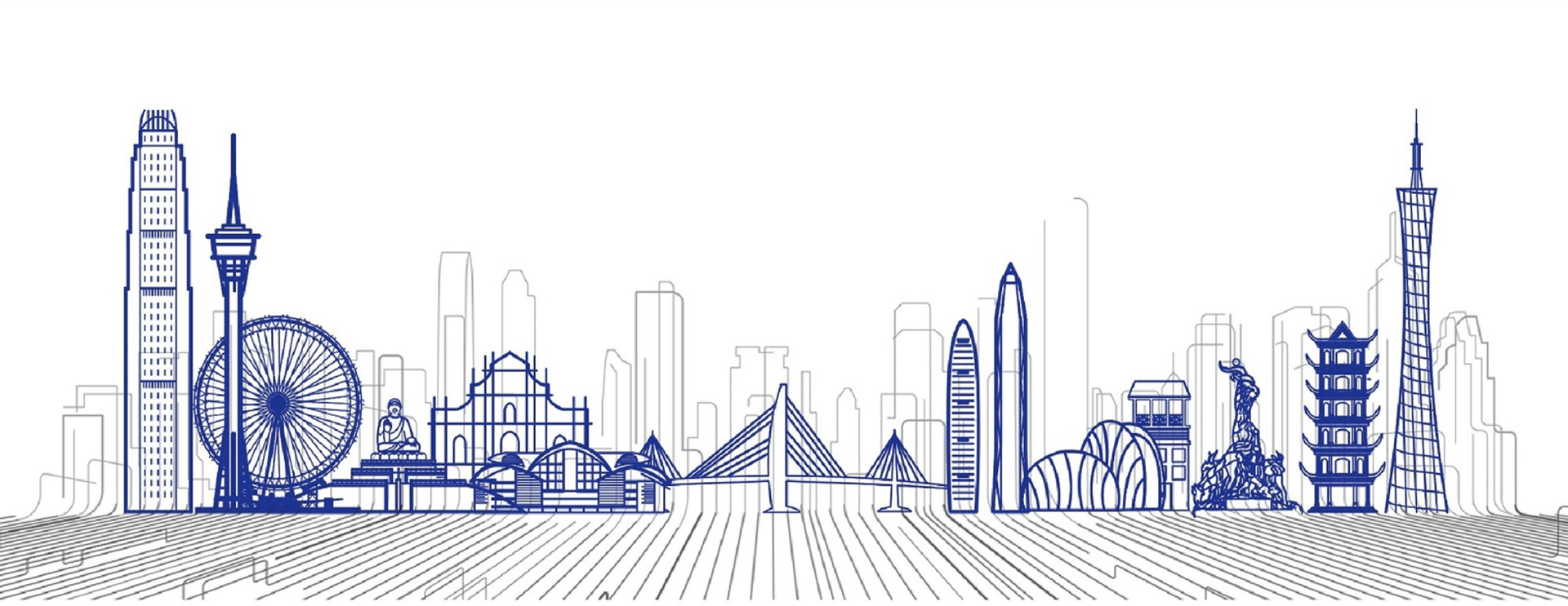 Decorative podium illustration